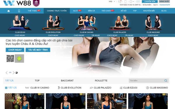 Những trò chơi hấp dẫn tại nhà cái W88 Những trò chơi hấp dẫn tại nhà cái W88